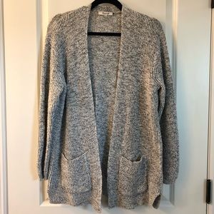 Marled Black Madewell Open Cardigan (Size L)